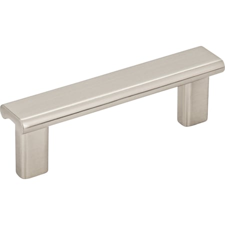 Elements 3" Center-to-Center Satin Nickel Square Park Cabinet Pull 183-3SN
